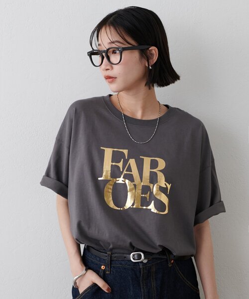 セール】【ユニセックス】ヒビワレロゴ箔プリントTシャツ（T