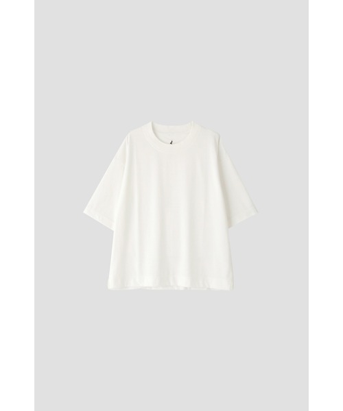 MARGARET HOWELL（マーガレットハウエル）の「COTTON POLYESTER JERSEY TOP（Tシャツ/カットソー・レディース・ホワイト/グリーン/ブラック・2）」の6枚目の写真