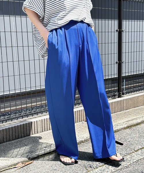 reca（レカ）の「センタープレスステッチパンツ（その他パンツ・レディース・グリーン/ブラック/ブルー・M）」の7枚目の写真