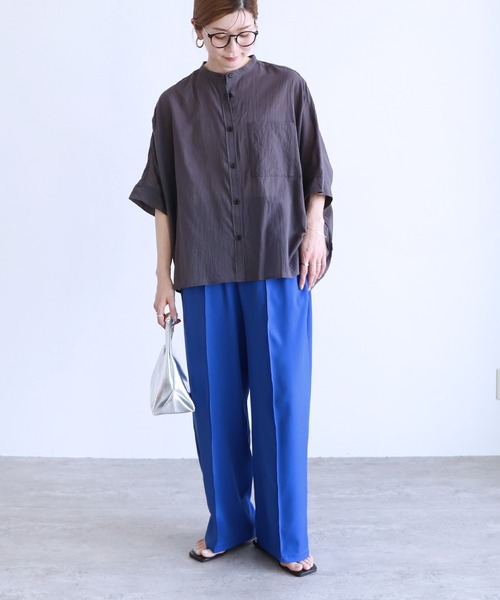 reca（レカ）の「センタープレスステッチパンツ（その他パンツ・レディース・グリーン/ブラック/ブルー・M）」の6枚目の写真