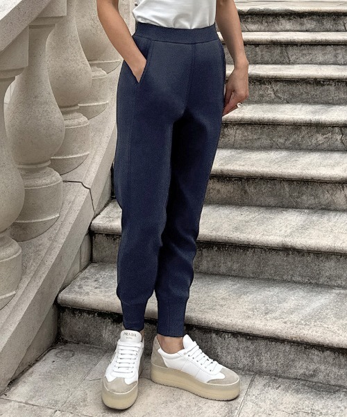 美脚シャリ感ニットパンツ（その他パンツ）｜JENNE（ジェンヌ