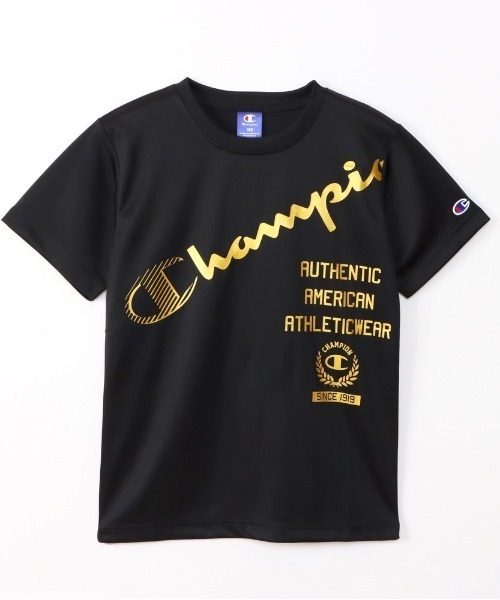 Champion（チャンピオン）の「チャンピオン  チャンピオン 半袖機能Tシャツ_Champion T-SHIRT（Tシャツ/カットソー・キッズ・ホワイト/ブルー/ブラック・130cm/140cm/150cm/160cm）」の3枚目の写真