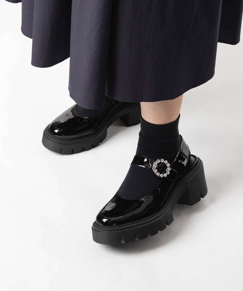 STUART WEITZMAN(スチュアートワイツマン)の「STUART WEITZMAN SOHO GEM MARY JANE SLINGBACK スチュアート・ワイツマン ソーホー メリージェーン スリングバック バレエシューズ(サンダル・レディース・ブラック・37.5/37/36/36.5/35.5)」の14枚目の写真