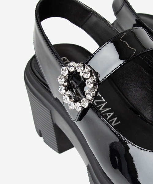 STUART WEITZMAN(スチュアートワイツマン)の「STUART WEITZMAN SOHO GEM MARY JANE SLINGBACK スチュアート・ワイツマン ソーホー メリージェーン スリングバック バレエシューズ(サンダル・レディース・ブラック・37.5/37/36/36.5/35.5)」の10枚目の写真