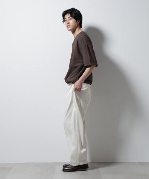 NANO universe（ナノユニバース）の「セオアルファ プルオーバーシャツ（Tシャツ/カットソー・メンズ・ブラック/ブラウン/ネイビー・L/M/S）」の16枚目の写真