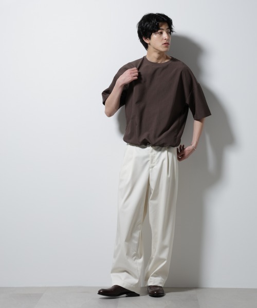 NANO universe（ナノユニバース）の「セオアルファ プルオーバーシャツ（Tシャツ/カットソー・メンズ・ブラック/ブラウン/ネイビー・L/M/S）」の15枚目の写真