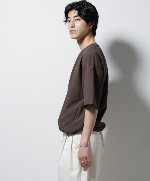 NANO universe（ナノユニバース）の「セオアルファ プルオーバーシャツ（Tシャツ/カットソー・メンズ・ブラック/ブラウン/ネイビー・L/M/S）」の12枚目の写真