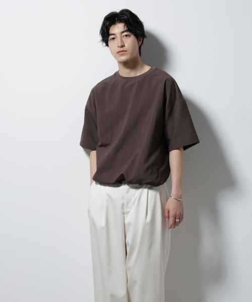 NANO universe（ナノユニバース）の「セオアルファ プルオーバーシャツ（Tシャツ/カットソー・メンズ・ブラック/ブラウン/ネイビー・L/M/S）」の11枚目の写真