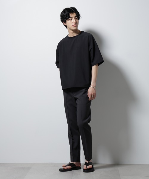 NANO universe（ナノユニバース）の「セオアルファ プルオーバーシャツ（Tシャツ/カットソー・メンズ・ブラック/ブラウン/ネイビー・L/M/S）」の22枚目の写真