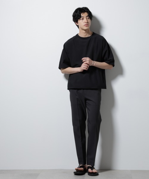 NANO universe（ナノユニバース）の「セオアルファ プルオーバーシャツ（Tシャツ/カットソー・メンズ・ブラック/ブラウン/ネイビー・L/M/S）」の21枚目の写真