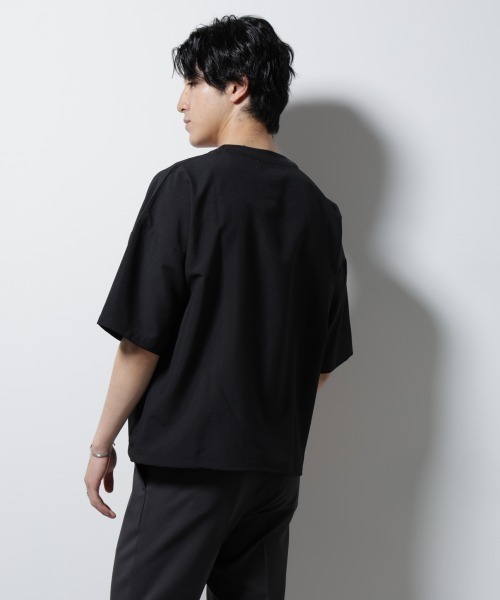 NANO universe（ナノユニバース）の「セオアルファ プルオーバーシャツ（Tシャツ/カットソー・メンズ・ブラック/ブラウン/ネイビー・L/M/S）」の19枚目の写真