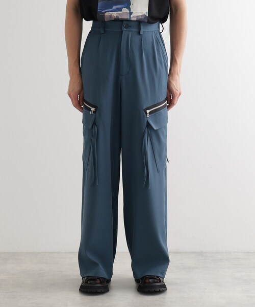 tk.TAKEO KIKUCHI（ティーケータケオキクチ）の「AラインサイドZIPカーゴパンツ（カーゴパンツ・メンズ・ブラック/オフホワイト/チャコールグレー・02/03）」の19枚目の写真