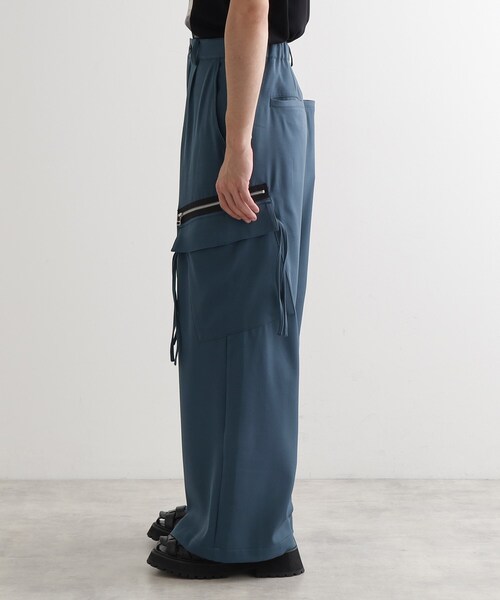 tk.TAKEO KIKUCHI（ティーケータケオキクチ）の「AラインサイドZIPカーゴパンツ（カーゴパンツ・メンズ・ブラック/オフホワイト/チャコールグレー・02/03）」の20枚目の写真