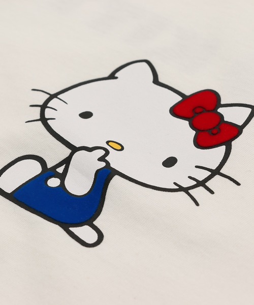 sanrio（サンリオ）の「〈サンリオ〉ハローキティ/半袖Tシャツ（Tシャツ/カットソー・レディース・ホワイト/ブラック・S/M/L）」の9枚目の写真