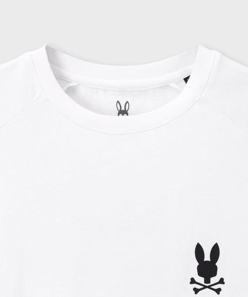 Psycho Bunny(サイコバニー)の「ラバーバックロゴ ラグランスリーブTシャツ(Tシャツ/カットソー・メンズ・ブラック/チェリーレッド/ホワイト・SMALL/MEDIUM/LARGE/X-LARGE)」の9枚目の写真