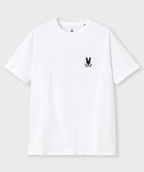 Psycho Bunny(サイコバニー)の「ラバーバックロゴ ラグランスリーブTシャツ(Tシャツ/カットソー・メンズ・ブラック/チェリーレッド/ホワイト・SMALL/MEDIUM/LARGE/X-LARGE)」の7枚目の写真