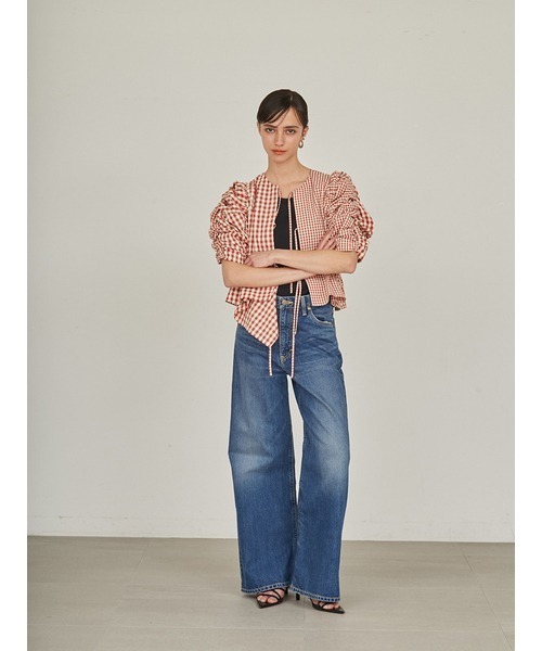 6月まで出品　完売　スタイリング/　styling/  ギャザースリーブブラウス styling/ - 6月まで出品 完売 スタイリング/ styling/ ギャザー