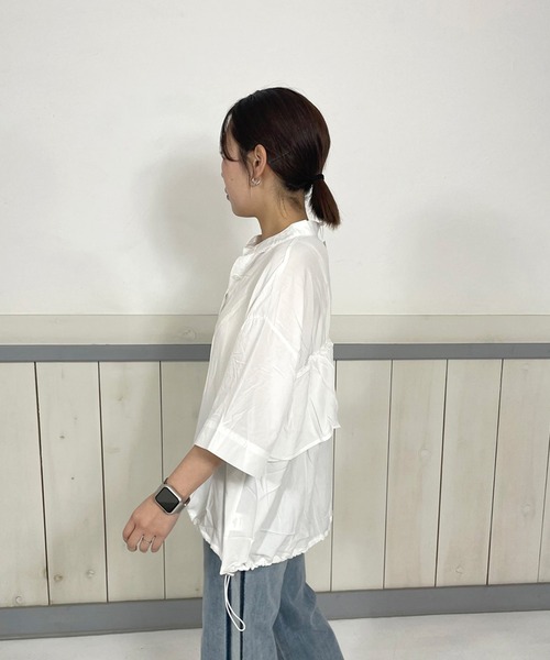 CRB（シーアールビー）の「バックフリルドロストブラウス（シャツ/ブラウス・レディース・ブラック/オフホワイト/ラベンダー/グリーン・F）」の19枚目の写真