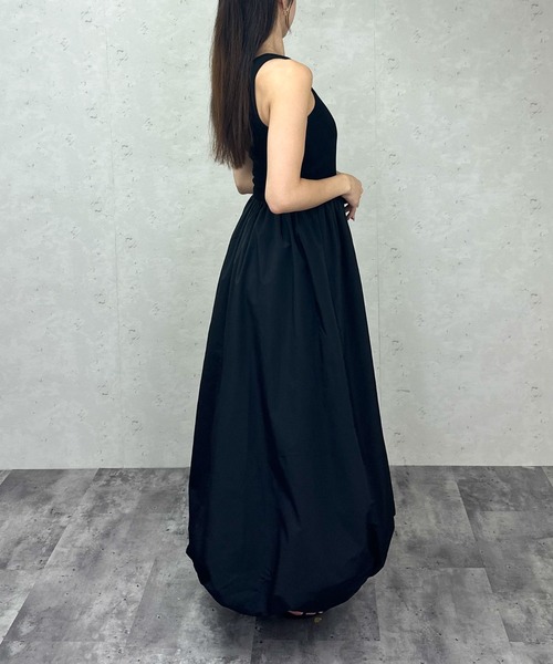 Per sist ence（パーシエンス）の「バルーンロングワンピース/カップ付き（ワンピース・レディース・ブラック/オフホワイト・ONE SIZE）」の9枚目の写真