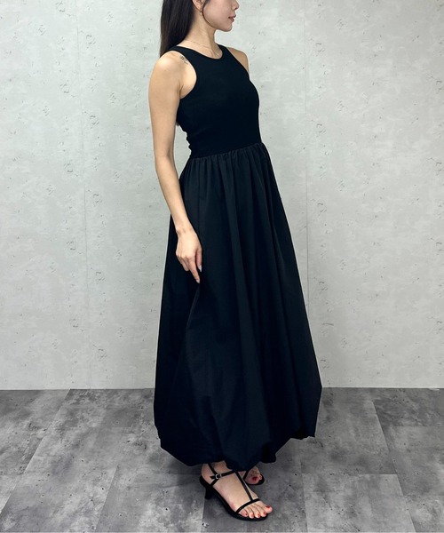 Per sist ence（パーシエンス）の「バルーンロングワンピース/カップ付き（ワンピース・レディース・ブラック/オフホワイト・ONE SIZE）」の10枚目の写真