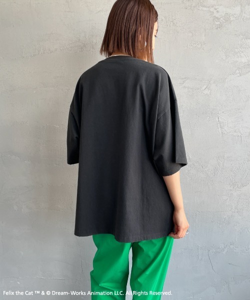 JEANS FACTORY Clothes（ジーンズファクトリークローズ）の「[JEANS FACTORY CLOTHES/ジーンズファクトリークローズ] FILEX A ダメージキャラクターTシャツ（Tシャツ/カットソー・レディース・ブラック・S/M/L）」の11枚目の写真