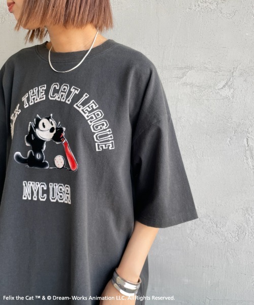 tシャツ 「JEANS FACTORY CLOTHES/ジーンズファクトリークローズ」 FILEX A ダメージキャラクターTシャツ レディース メン JEANS FACTORY Clothes tシャツ 「JEANS CLOTHES/ジーンズ