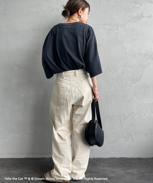 JEANS FACTORY Clothes（ジーンズファクトリークローズ）の「[JEANS FACTORY CLOTHES/ジーンズファクトリークローズ] FILEX A ダメージキャラクターTシャツ（Tシャツ/カットソー・レディース・ブラック・S/M/L）」の18枚目の写真
