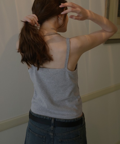 レイヤードシアーギャザータンク（タンクトップ）｜Mili