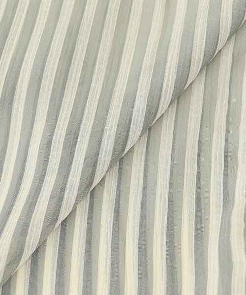 le.coeur blanc（ルクールブラン）の「《手洗い可能》楊柳シアーストライプボウタイブラウス（シャツ/ブラウス・レディース・グレー系その他/ブルー系その他3・38）」の14枚目の写真