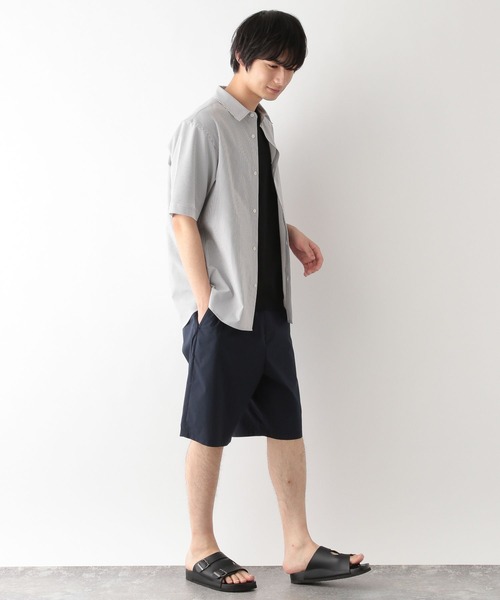 GLOBAL WORK(グローバルワーク)の「快適サマーシャツ/サッカー/288184(シャツ/ブラウス・メンズ・ネイビー/ブルー系その他/グリーン/チャコールグレー×ブラック/ホワイト×グレー・SMALL/MEDIUM/LARGE/X-LARGE)」の7枚目の写真