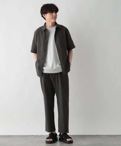 GLOBAL WORK(グローバルワーク)の「快適サマーシャツ/サッカー/288184(シャツ/ブラウス・メンズ・ネイビー/ブルー系その他/グリーン/チャコールグレー×ブラック/ホワイト×グレー・SMALL/MEDIUM/LARGE/X-LARGE)」の12枚目の写真