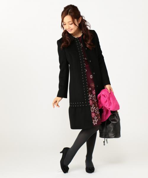 TOCCA（トッカ）の「RUBAN STUDS コート（ステンカラーコート）」 - WEAR 