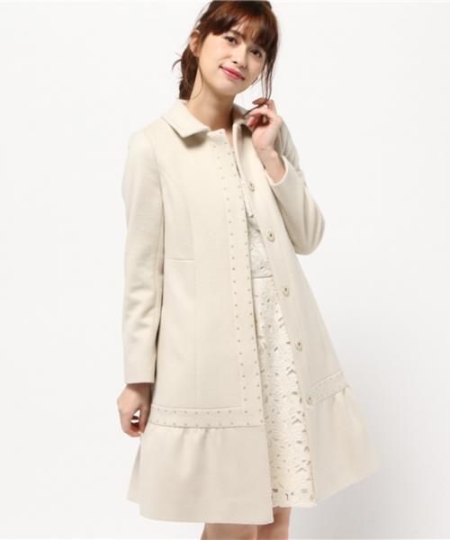 TOCCA（トッカ）の「RUBAN STUDS コート（ステンカラーコート）」 - WEAR