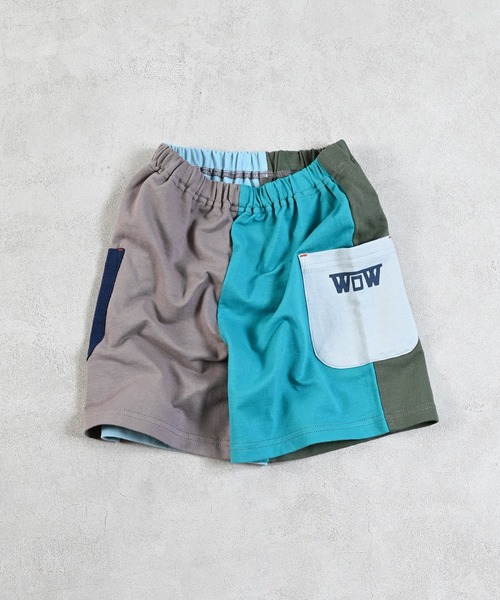 LSP WOW（エルエスピーワオ）の「【LSP WOW!】両面ミニ裏毛ハーフパンツ（その他パンツ・キッズ・カーキ/ブラック/ライトブルー/ブルー/ライトグレー/レッド/グレー系1/パープル/ブルー系1/オレンジ系1・80/90/100/110/120/130）」の4枚目の写真