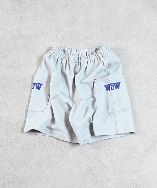 LSP WOW（エルエスピーワオ）の「【LSP WOW!】両面ミニ裏毛ハーフパンツ（その他パンツ・キッズ・カーキ/ブラック/ライトブルー/ブルー/ライトグレー/レッド/グレー系1/パープル/ブルー系1/オレンジ系1・80/90/100/110/120/130）」の3枚目の写真