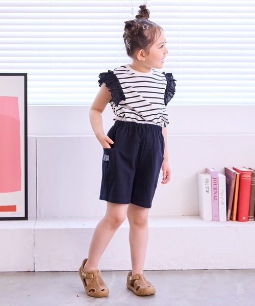 LSP WOW（エルエスピーワオ）の「【LSP WOW!】両面ミニ裏毛ハーフパンツ（その他パンツ・キッズ・カーキ/ブラック/ライトブルー/ブルー/ライトグレー/レッド/グレー系1/パープル/ブルー系1/オレンジ系1・80/90/100/110/120/130）」の12枚目の写真