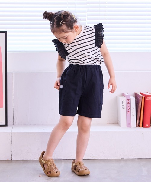 LSP WOW（エルエスピーワオ）の「【LSP WOW!】両面ミニ裏毛ハーフパンツ（その他パンツ・キッズ・カーキ/ブラック/ライトブルー/ブルー/ライトグレー/レッド/グレー系1/パープル/ブルー系1/オレンジ系1・80/90/100/110/120/130）」の15枚目の写真