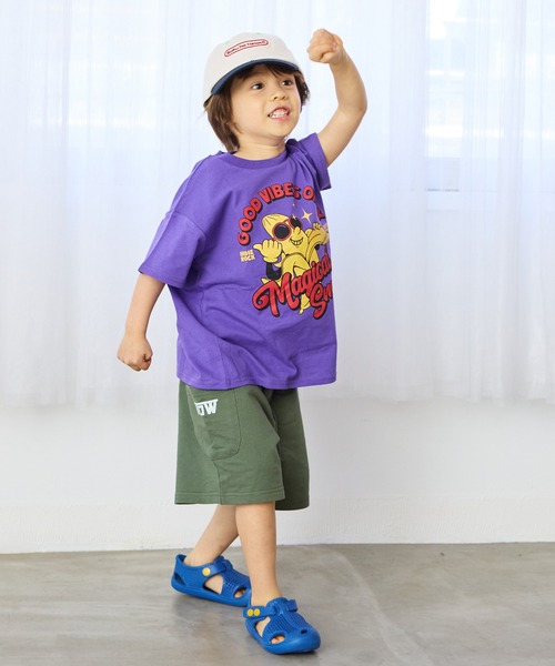 LSP WOW（エルエスピーワオ）の「【LSP WOW!】両面ミニ裏毛ハーフパンツ（その他パンツ・キッズ・カーキ/ブラック/ライトブルー/ブルー/ライトグレー/レッド/グレー系1/パープル/ブルー系1/オレンジ系1・80/90/100/110/120/130）」の22枚目の写真