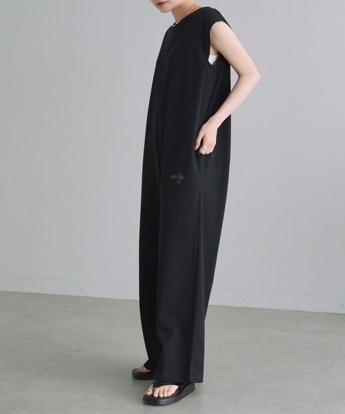 PUAL CE CIN(ピュアルセシン)の「接触冷感+抗菌カットソーオールインワン(つなぎ/オールインワン・レディース・ブラウン/ブラック・FREE)」の9枚目の写真