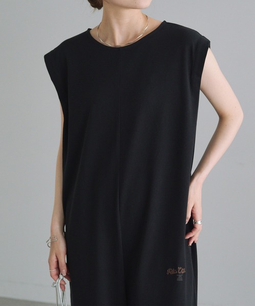 PUAL CE CIN(ピュアルセシン)の「接触冷感+抗菌カットソーオールインワン(つなぎ/オールインワン・レディース・ブラウン/ブラック・FREE)」の11枚目の写真