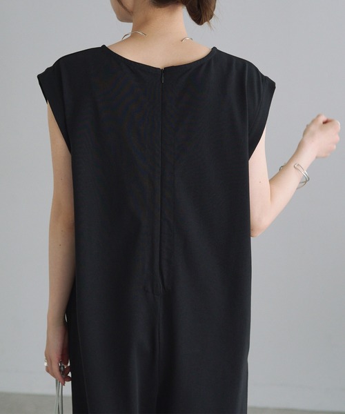 PUAL CE CIN(ピュアルセシン)の「接触冷感+抗菌カットソーオールインワン(つなぎ/オールインワン・レディース・ブラウン/ブラック・FREE)」の13枚目の写真