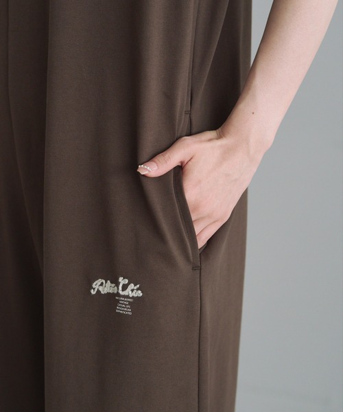 PUAL CE CIN(ピュアルセシン)の「接触冷感+抗菌カットソーオールインワン(つなぎ/オールインワン・レディース・ブラウン/ブラック・FREE)」の20枚目の写真