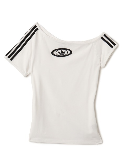 25SS新作★オフショルダー【ADIDAS】OFFSHOULDER TEE★2色 adidas OFFSHOULDER TEE / アディダス オフショルダー ティー（T