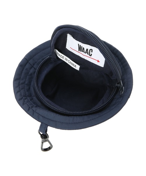 Decembermay ボールポーチ バケットハット型 ゴルフ 青 新品未使用 UNISEX バケットハットボールポーチ（ゴルフグッズ）｜WAAC