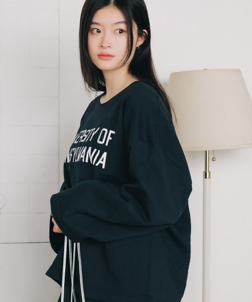 BASQUE PRINTED SWEAT 短版圓領衛衣 大學T