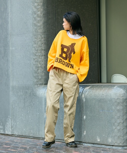 PENNEYS(ぺニーズ)の「PENNEYS/ペニーズ BASQUE PRINTED SWEAT トレーナー ショート丈 クルーネックスウェット(スウェット・メンズ・ブラック/ゴールド/ホワイト/ホワイト系その他/アッシュ・XL/L/XXL)」の11枚目の写真