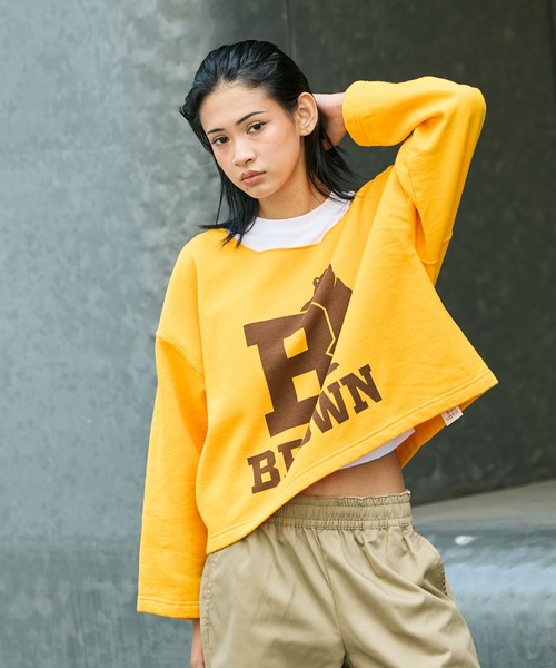 PENNEYS(ぺニーズ)の「PENNEYS/ペニーズ BASQUE PRINTED SWEAT トレーナー ショート丈 クルーネックスウェット(スウェット・メンズ・ブラック/ゴールド/ホワイト/ホワイト系その他/アッシュ・XL/L/XXL)」の14枚目の写真