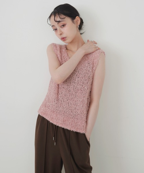 新品 prince プリンス ベスト ニット⭐︎ フリンジニットベスト（ニット/セーター）｜hellam（へラム）の