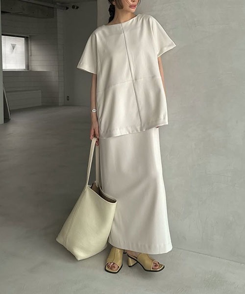 WILLFULLY（ウィルフリー）の「pocket design constructive kaftan tops（その他トップス・レディース・ブラック/チャコールグレー/ベージュ系その他・FREE）」の15枚目の写真