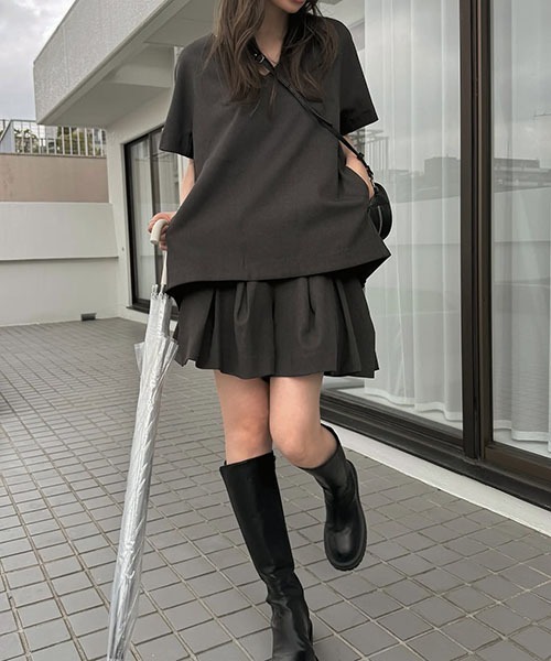 WILLFULLY（ウィルフリー）の「pocket design constructive kaftan tops（その他トップス・レディース・ブラック/チャコールグレー/ベージュ系その他・FREE）」の18枚目の写真